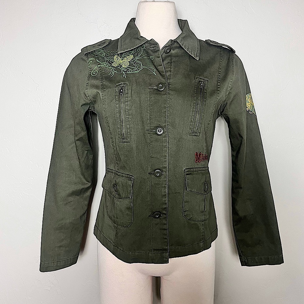 Disney Embroidered Mickey Jean Jacket Size M